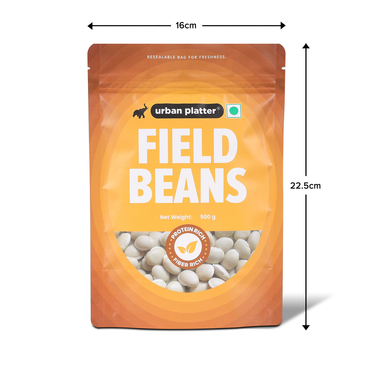 Field Beans, 500g (Val Dal / Sem Phali | 20g Protein | 18g Fiber | Nourishing whole beans for Gravies, Curries, Bowls, & Salads)