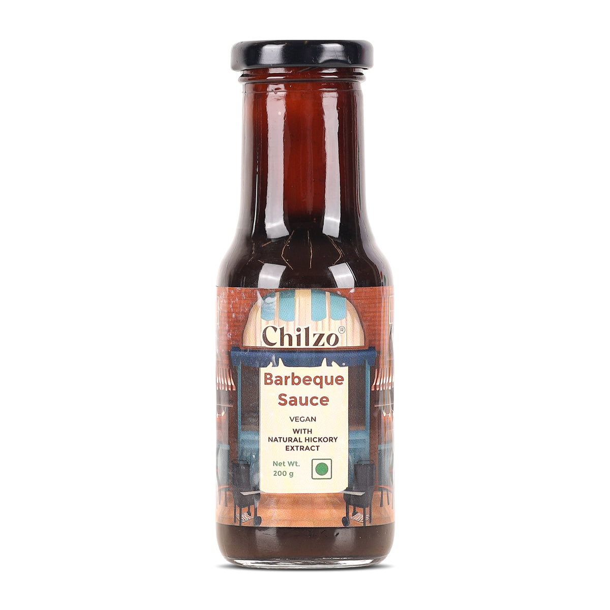 Hickory Barbecue Sauce,200g (Classic Smoky BBQ Sauce, No Added Colors or Flavours, Natural Hickory Smoke)