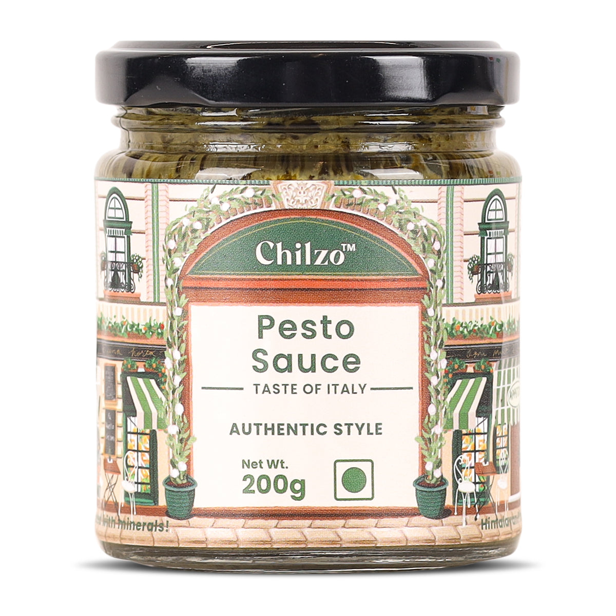 Pesto Sauce,200g (With Parmesan Cheese and Olive Oil, No Added Sugar)