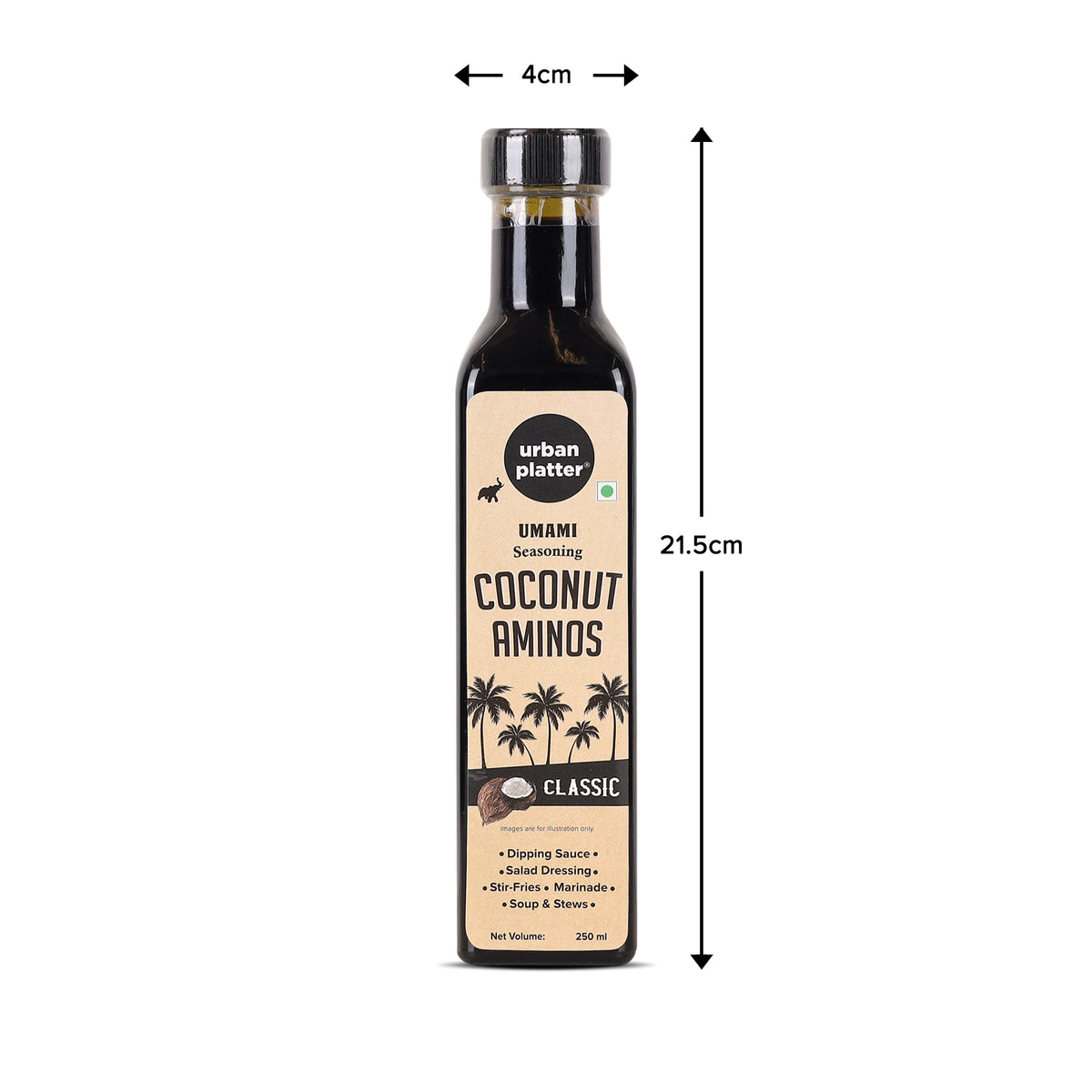 Coconut Aminos, 250ml (Umami Seasoning Sauce, Soy-free, Gluten-free, Perfect for Dipping Asian Appetizers, Dressings)