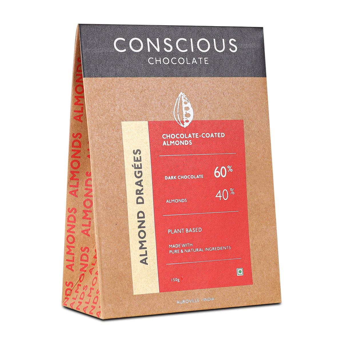 Chocolate Coated Nuts - Dragees- Almond, 150g