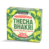 Thecha Bhakri, 200g (Maharashtrian-Style Spicy Baked Bhakri | Wheat Free | Palm Oil Free | High Protein)"