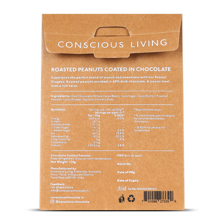Chocolate Coated Nuts - Dragees - Peanut, 150g