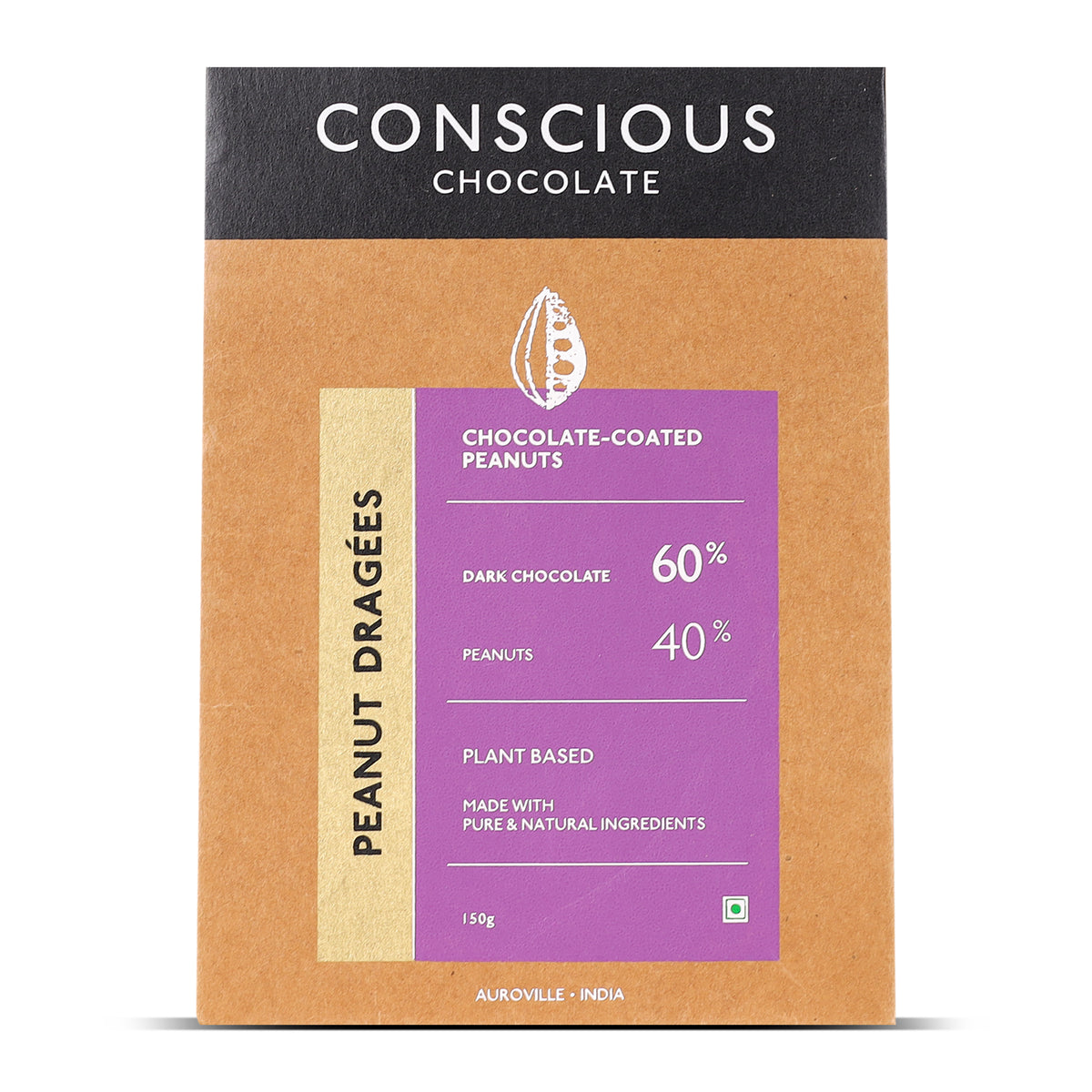 Chocolate Coated Nuts - Dragees - Peanut, 150g