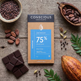 75% Signature Dark Exotic Artisanal Chocolate - 60g