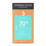 70% Sea Salt Dark Organic Exotic Artisanal Chocolate Bar, 60g