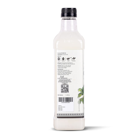 Coconut Oil, 1L (Cold Pressed Unrefined Oil for Baking & Cooking. Cholesterol & Trans-fat Free)