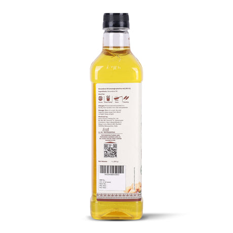 Groundnut Oil, 1L (Cold Pressed Unrefined Oil for Indian Cooking, Sautéing, Frying, Tempering & Everyday Meals)