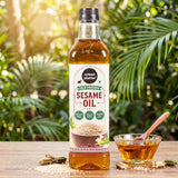 Sesame Oil, 1L (Traditional Cold Pressed Til Oil, Cholesterol & Trans-fat Free, Unrefined)