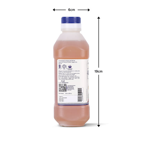 Gingelly Oil, 500ml (Traditional Chekku Pressed Til Oil, Unrefined, Cholesterol & Trans-Fat Free)
