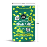 Roasted Salted Edamame, 150g, Pack of 3 (46% Protein, 14% Fiber, Lightly Salted Young Green Soybeans, Highest Plant Protein Supersnack)