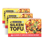 Silken Tofu, 308g (Pack of 3, Delicate, Smooth & Creamy | Soft Tofu for Blending, Cooking and Desserts)