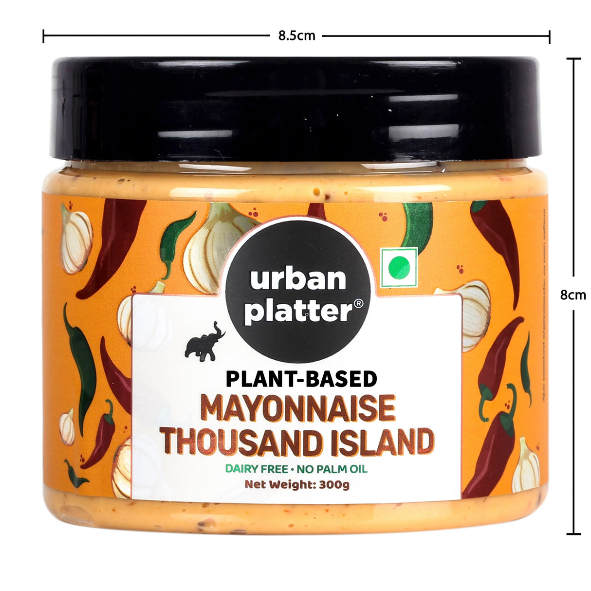 Urban Platter Thousand Island Mayo, 300g [Dairy-free Mayonnaise, No Palm Oil, No Trans-fat]