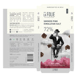 La Folie 72% Smoked Pink Himalayan Salt Chocolate Bar, 60g