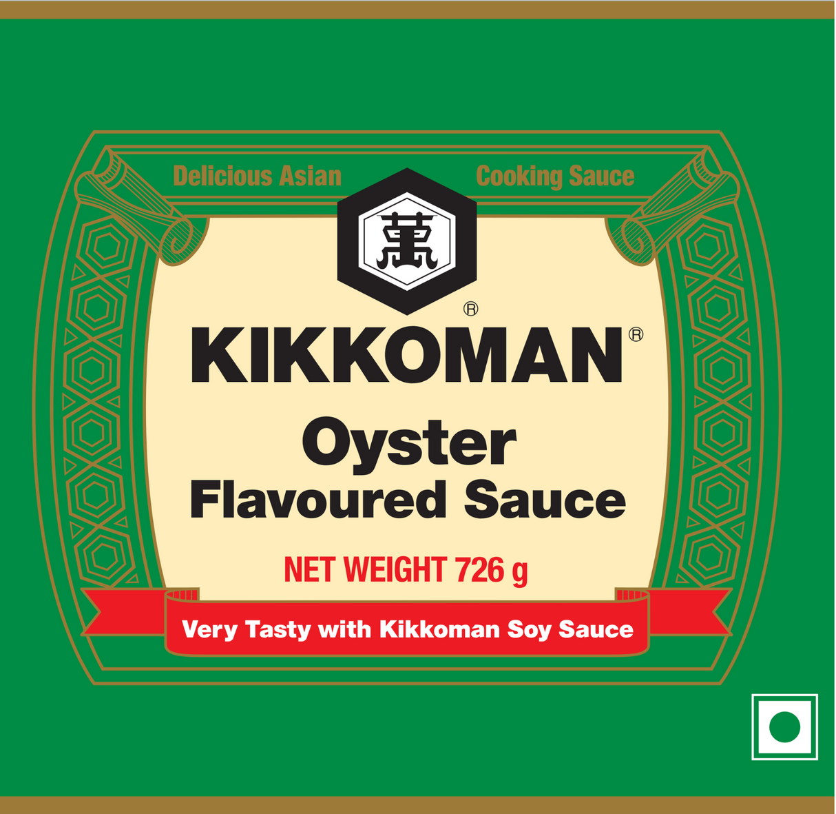 Kikkoman Oyster Flavoured Sauce, 726g | No Mushrooms, No Msg | Vegetarian - Made Using Soy Sauce As The Key Base Ingredient | Essential Ingredient