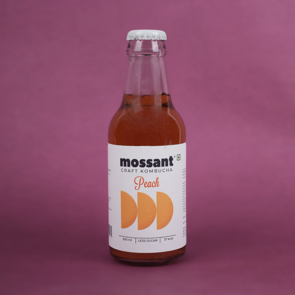 Peach Kombucha, 200ml