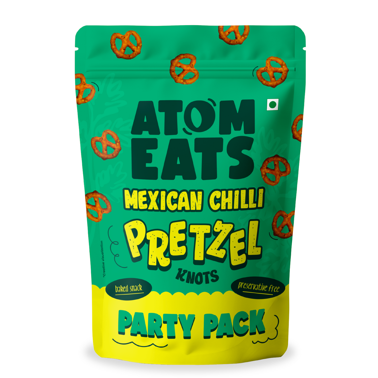 Mexican Chilli Pretzels, 200g (Baked Crunchy Snack, Spicy & Tangy Mexican Style Flavor, On-the-Go Snack)
