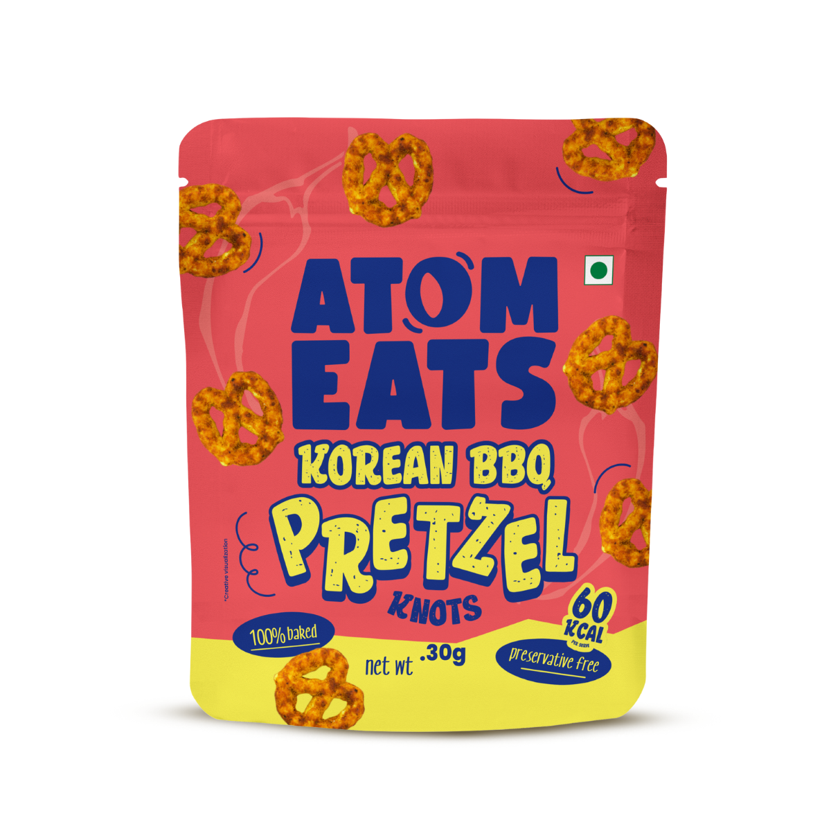 Atom Eats Korean BBQ Pretzels, 30g