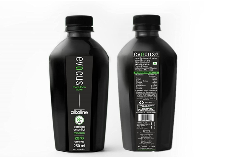 Evocus Black Alkaline Beverage, 250ml