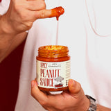 Spicy Peanut Sauce, 190g (Creamy Roasted Peanut Sauce with Chilli | Rich & Spicy | No MSG | No Preservatives | Ready to Use)