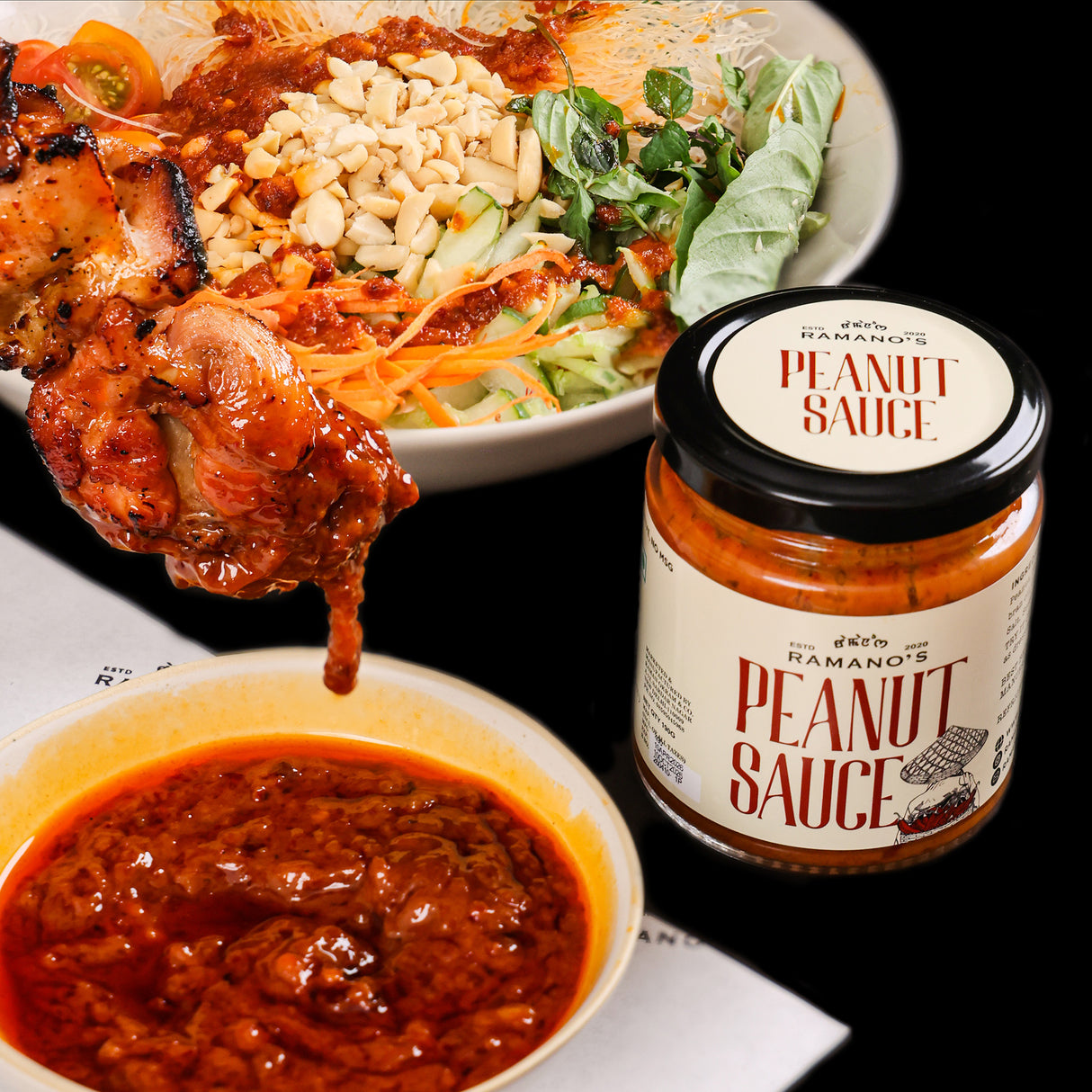Peanut Sauce, 190g (Creamy Roasted Peanut Sauce | Rich & Nutty | No MSG | No Preservatives | Ready to Use)