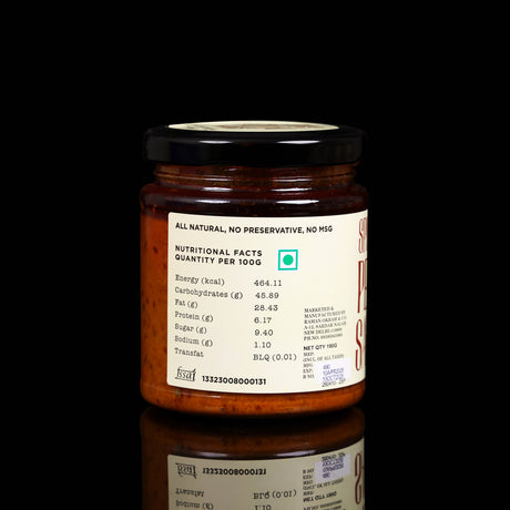 Spicy Peanut Sauce, 190g (Creamy Roasted Peanut Sauce with Chilli | Rich & Spicy | No MSG | No Preservatives | Ready to Use)