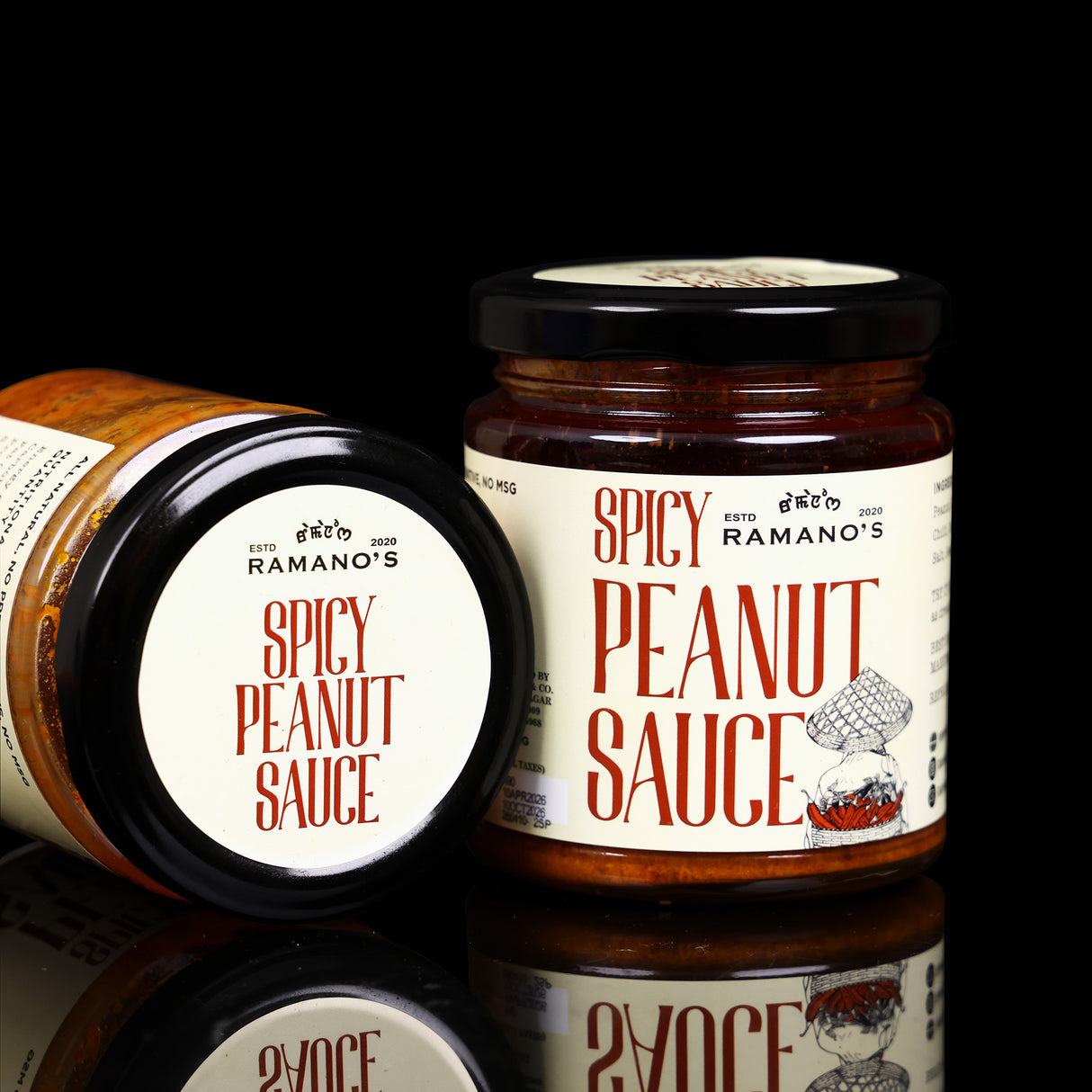 Spicy Peanut Sauce, 190g (Creamy Roasted Peanut Sauce with Chilli | Rich & Spicy | No MSG | No Preservatives | Ready to Use)