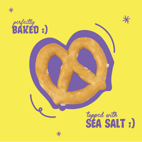 Salted Pretzel Mini Knots Party Pack,200g (Baked Crunchy Snack, Classic Salted Pretzel,| On-the-Go Snack)