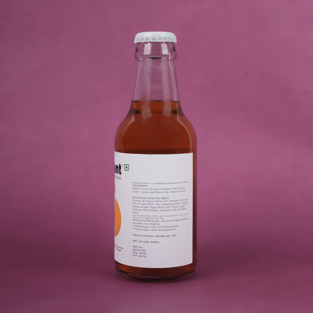 Peach Kombucha, 200ml