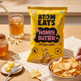 Atom Eats Honey Butter Potato Chips, 60g (Crispy Potato Chips, Sweet & Savoury Honey Butter Flavor, Rich & Crunchy Snack)