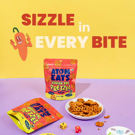 Atom Eats Korean BBQ Pretzels, 30g