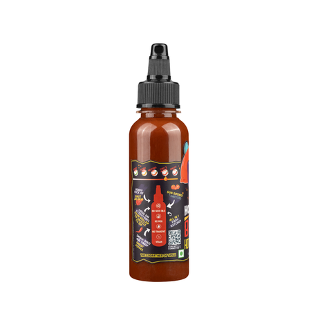 Bhut Hot Ketchup, 170g (Made with Global Flavours & Desi Spice, NO MSG, Made with Bhut Jalokia, Smoky, Bold, Tangy, All in 1, Flavourful, )