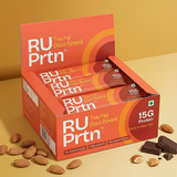 RU Prtn Toasted Choco Almond Protein Bars,15g (Pack of 6, High Fiber, No Added Sugar, Nutty Snack)