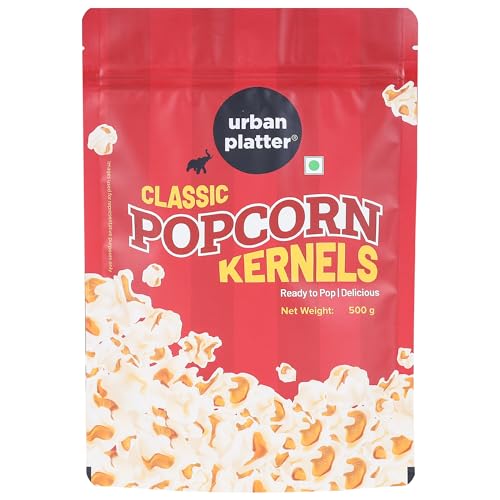Urban Platter Popcorn Kernels, (Ready to Pop, Makes delicious and crunchy pop corn, Enjoy with our Range of seasonings, Product of India, Ready to pop Butterfly Popcorn)