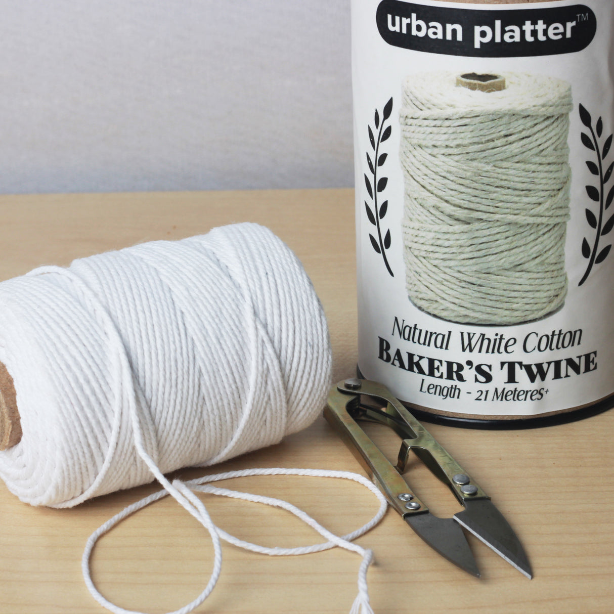 Urban Platter Baker's Kitchen Twine, 100% White Cotton