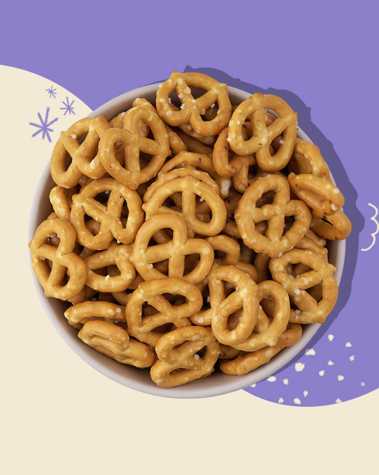 Atom Eats Salted Pretzel Mini Knots Party Pack, 200g