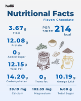 HULLO The Natural Protein Bar - Chocolate,252g (6x42g) - product image 4
