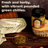 Chilzo Green Harissa Paste,200g (Herby Morrocan Paste, No Artificial Colors/Flavors, Dip, Spread, Marinate, Cook)