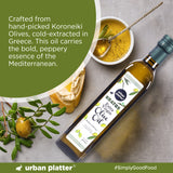 Urban Platter Kratos Cold Pressed Extra Virgin Olive Oil, 500ml (Made in Greece, Single Variety Koroneiki Olives, Rich in Anti-oxidants)