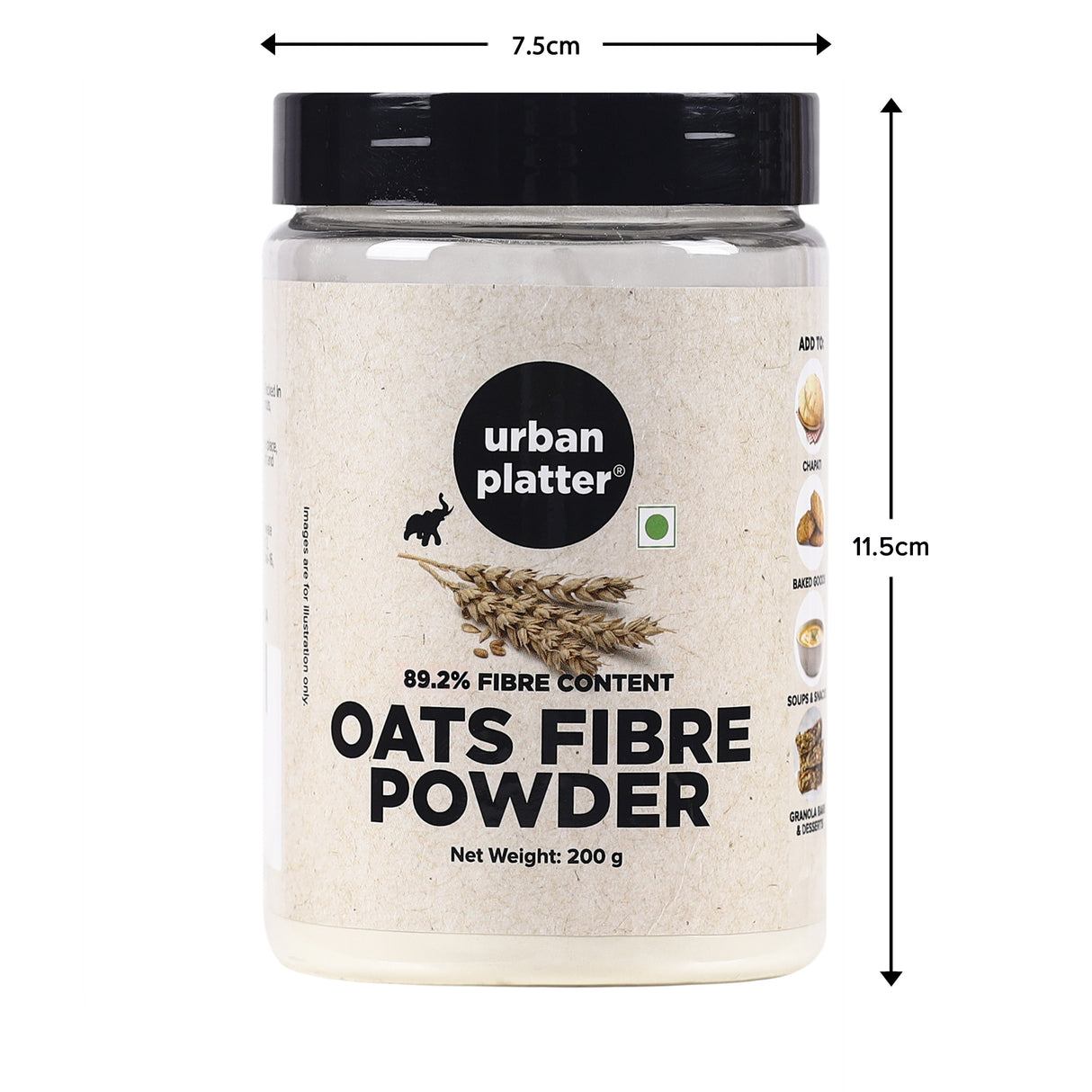 Urban Platter Oats Fibre Powder, 200g