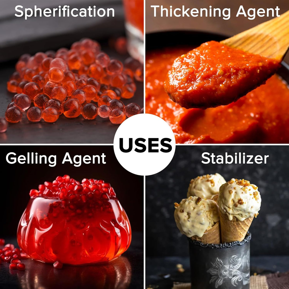 Urban Platter Sodium Alginate Powder, 50g [Food Grade | Molecular Gastronomy | Thickening Agent | Stabilizing Agent | Spherification]