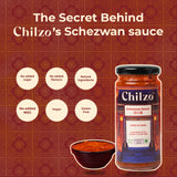 Schezwan Sauce, 200g (No Added Sugar, No MSG, No Artificial Flavors/Colors, Made with Fresh Ingredients, Gluten Free)
