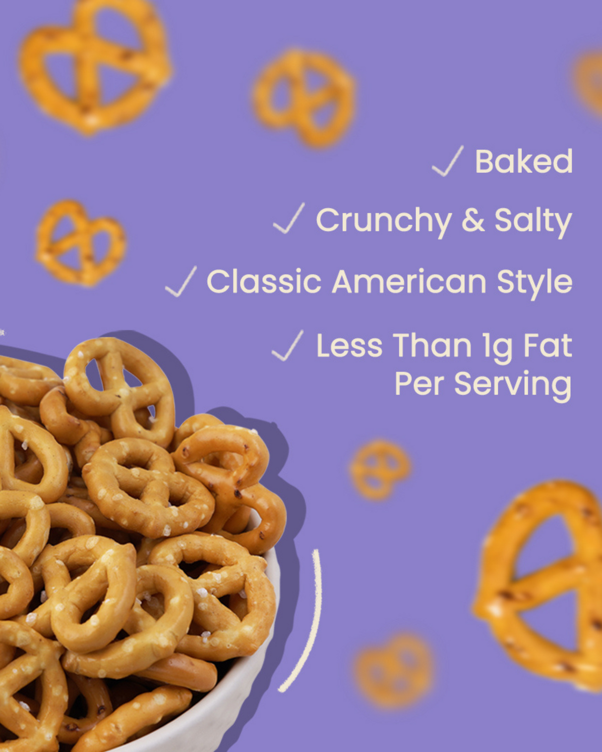 Atom Eats Salted Pretzel Mini Knots Party Pack, 200g