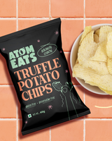 Atom Eats Truffle Ruffled Potato Chips, 40g