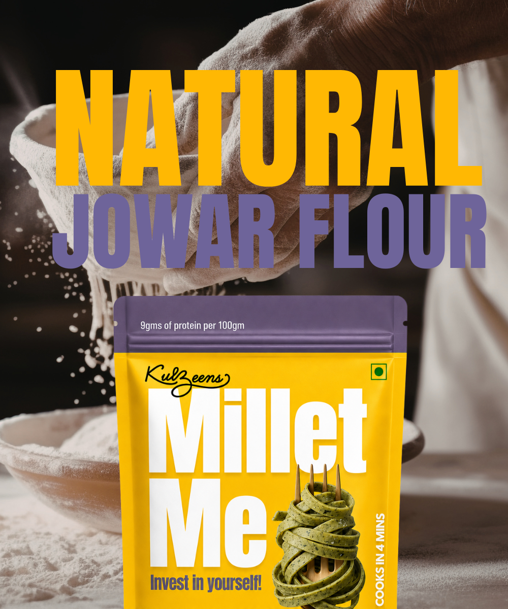 Millet Me Jowar Spinach Fettucine, 220g (Wholesome and Comforting Pasta Alternative)