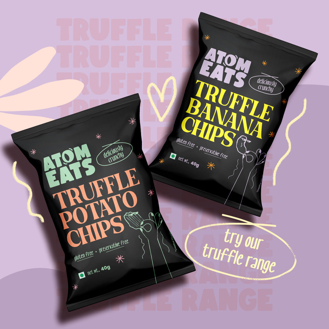 Truffle Banana Chips, 50g (Sweet & Savoury Gourmet Snack, Rich Truffle Flavour, Crispy Banana Chips)