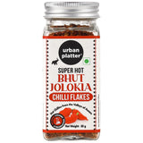 Urban Platter Bhut Jolokia Flakes, 30g (Ghost Pepper Chilli from the Valleys of Assam, Naga Chilli, Fiery & Hot, Sprinkle over pizzas, pasta, garlic bread, Use in stir-fries, noodles)