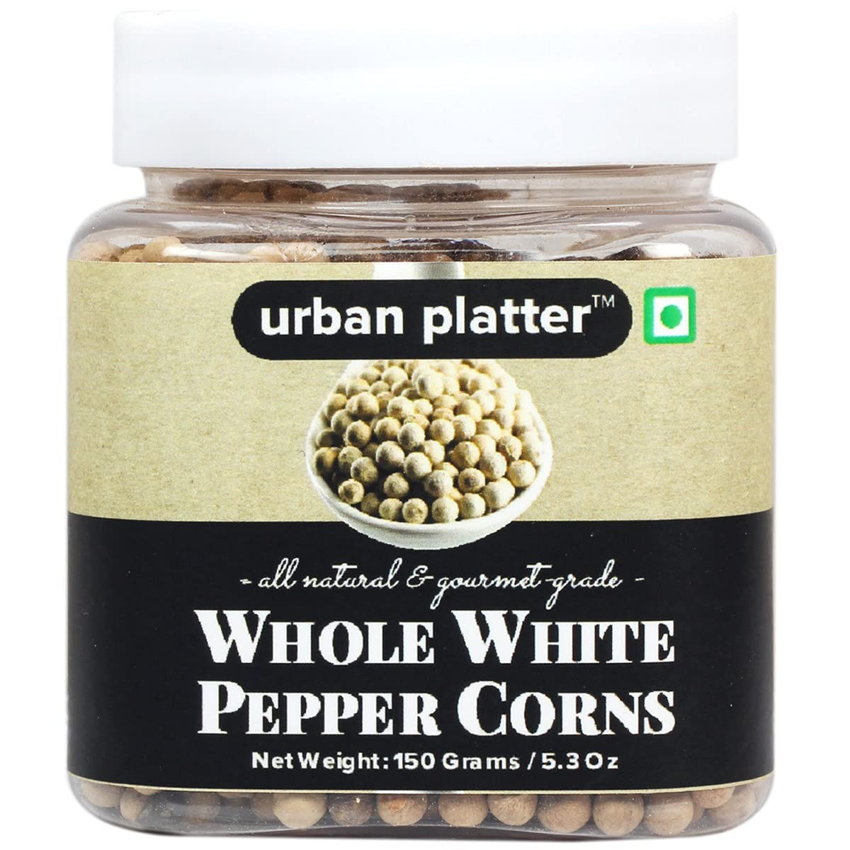 Urban Platter Whole White Pepper Corns, 150g
