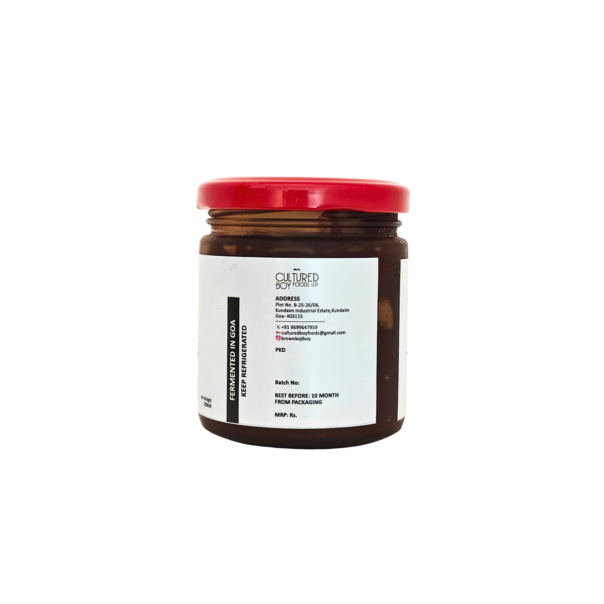 Brown Koji Boy Gochujang, 200g (Gluten-Free Fermented Chilli Paste)