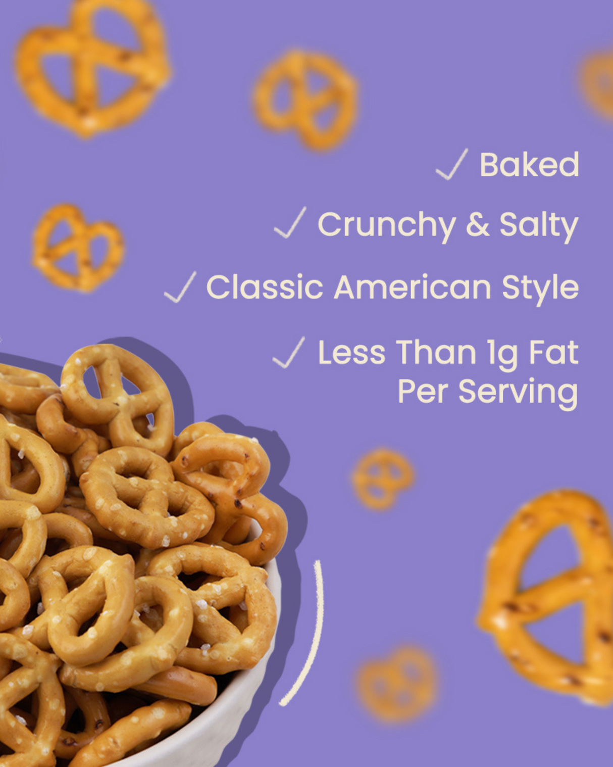 Atom Eats Salted Pretzel Mini Knots, 30g
